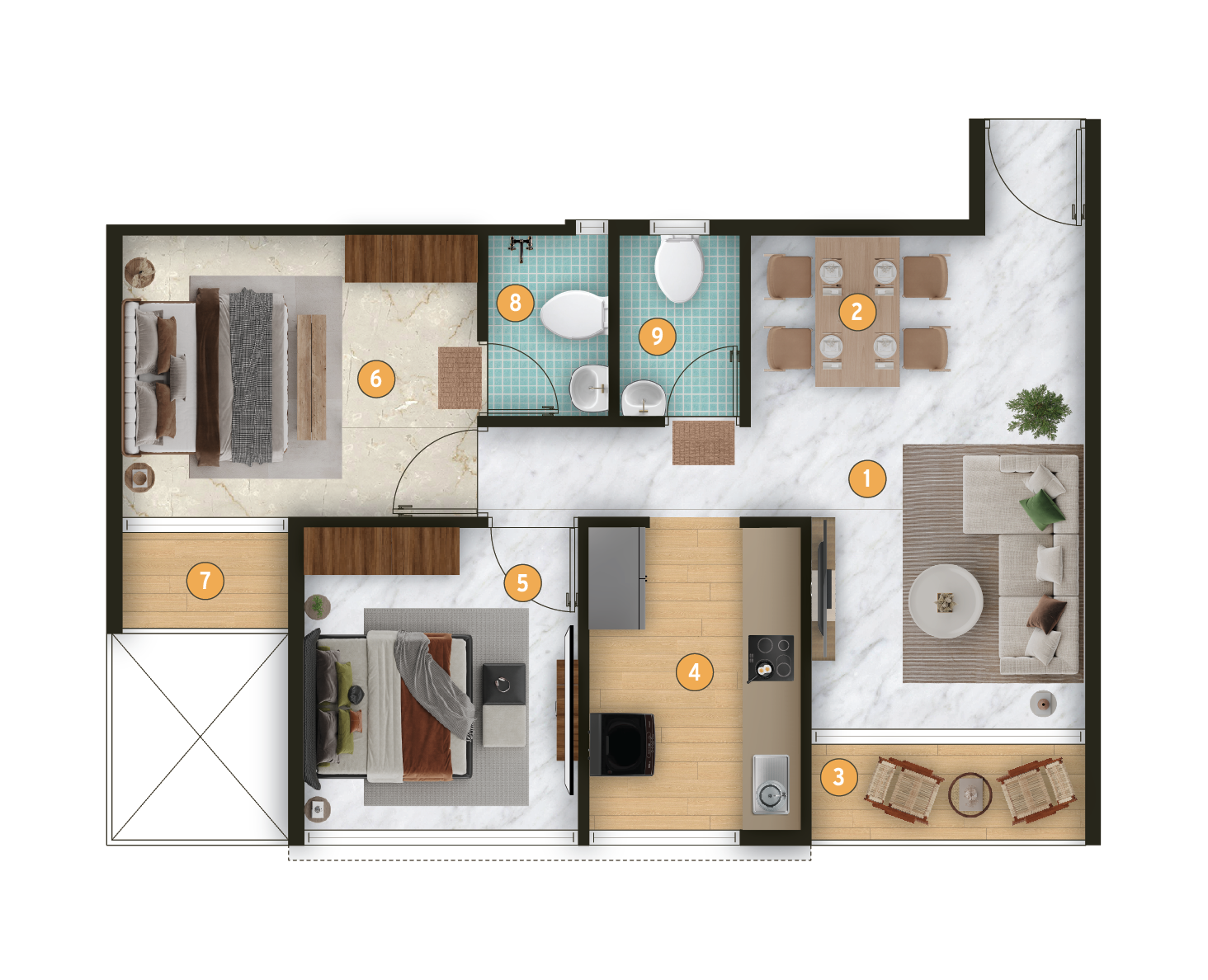 Unit Type 1 Floor Plan